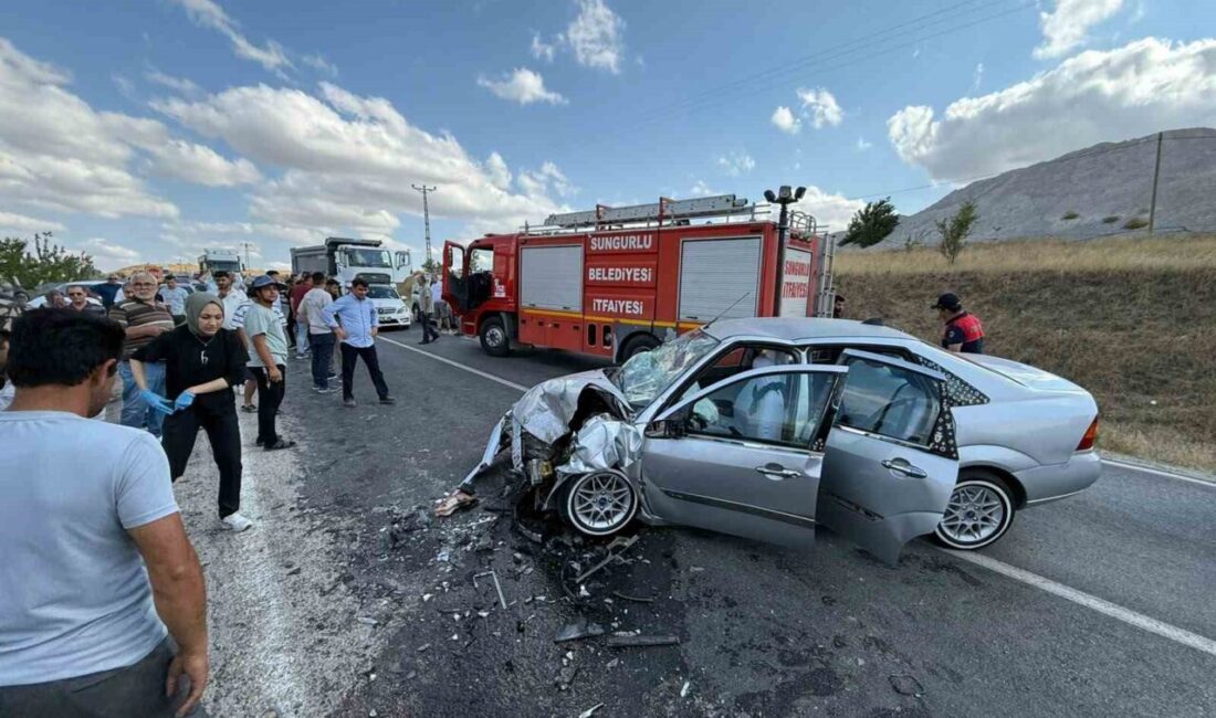 Çorum’un Sungurlu ilçesinde meydana gelen trafik kazasında 7 kişi yaralandı.