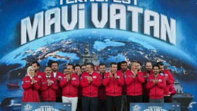 Cumhurbaşkanı Yardımcısı Cevdet Yılmaz, TEKNOFEST Mavi Vatan etkinliğinin kapanış programında