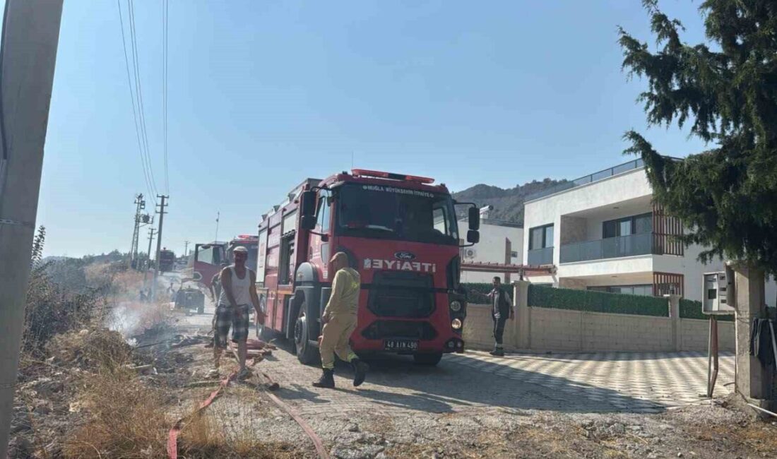 Dalaman ilçesinde çıkan orman yangını, ekiplerin hızlı ve etkili müdahalesi