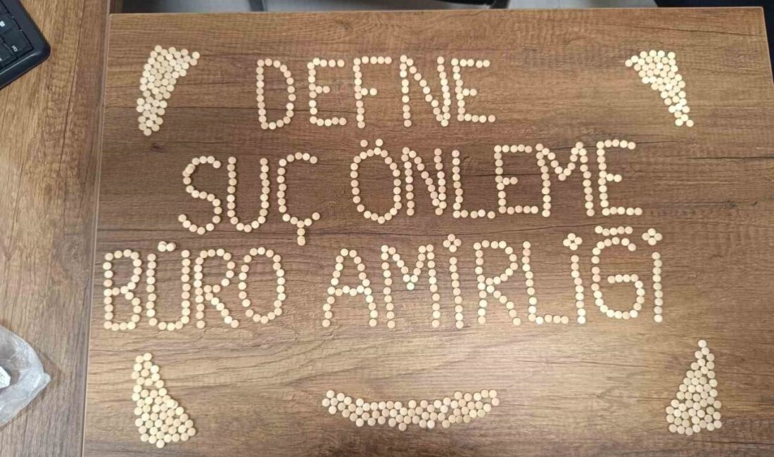 Defne ilçesinde emniyet güçleri tarafından gerçekleştirilen narkotik operasyonunda 840 adet