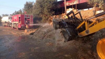 Defne ilçesindeki yangın, itfaiye ekiplerinin zamanında müdahalesi sayesinde hızla kontrol