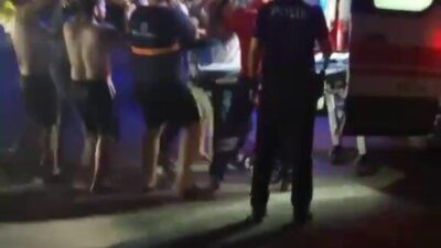 Hatay’da denizde boğulma tehlikesi geçiren bir kişi, çevredekilerin müdahalesiyle kurtarılarak