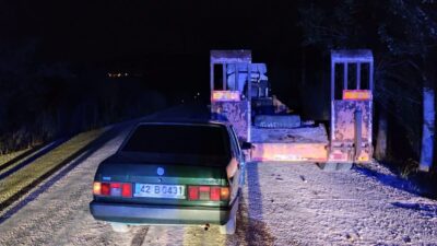Konya’nın Derebucak ilçesinde arka arkaya meydana gelen iki ayrı trafik