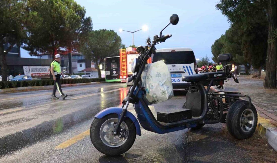 Denizli’de meydana gelen kaza, kontrolünü kaybeden bir motosiklet sürücüsünün, halk