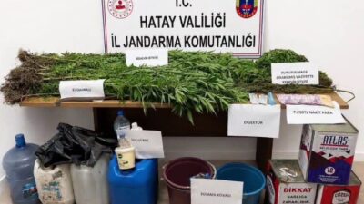 Hatay’da Jandarma ekipleri tarafından gerçekleştirilen kontroller sonucunda, içerisinde 3 şırınga