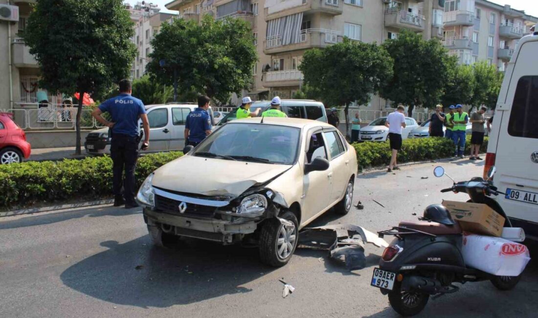 Aydın’ın Efeler ilçesinde meydana gelen trafik kazasında, direksiyon hakimiyetini kaybeden