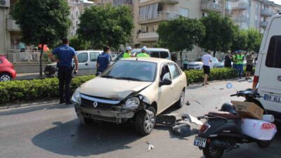 Aydın’ın Efeler ilçesinde meydana gelen trafik kazasında, direksiyon hakimiyetini kaybeden