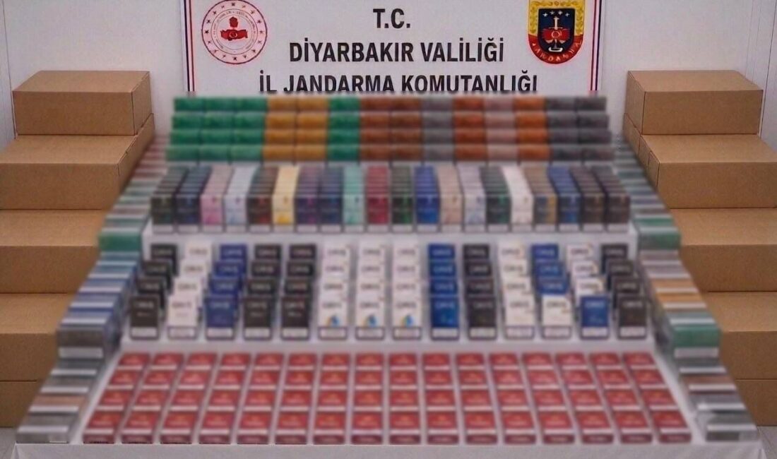 Diyarbakır’da Jandarma tarafından yapılan operasyonlarda çok sayıda gümrük kaçağı ürün