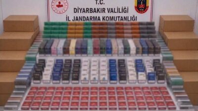 Diyarbakır’da Jandarma tarafından yapılan operasyonlarda çok sayıda gümrük kaçağı ürün