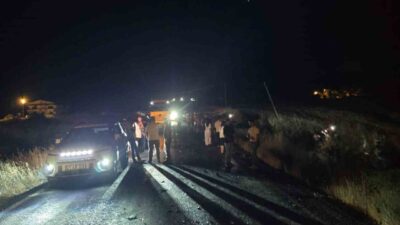 Lice ilçesinde meydana gelen feci kazada araç, sollama yaparken karşı