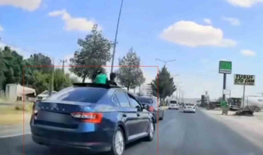 Diyarbakır’da bir sürücü, önceki gün makas atarak trafikte tehlikeli bir