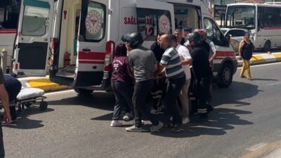 Edirne’de bir minibüs ile motosikletin çarpışması sonucu meydana gelen kazada
