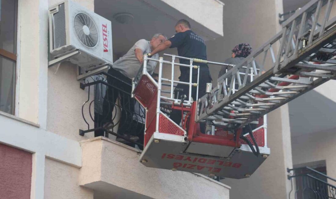 Elazığ’da meydana gelen bir yangında, 2’si itfaiye personeli 12 kişi