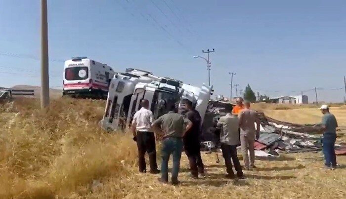 Kovancılar ilçesinde meydana gelen bir kaza, iddiaya göre frenleri boşalan