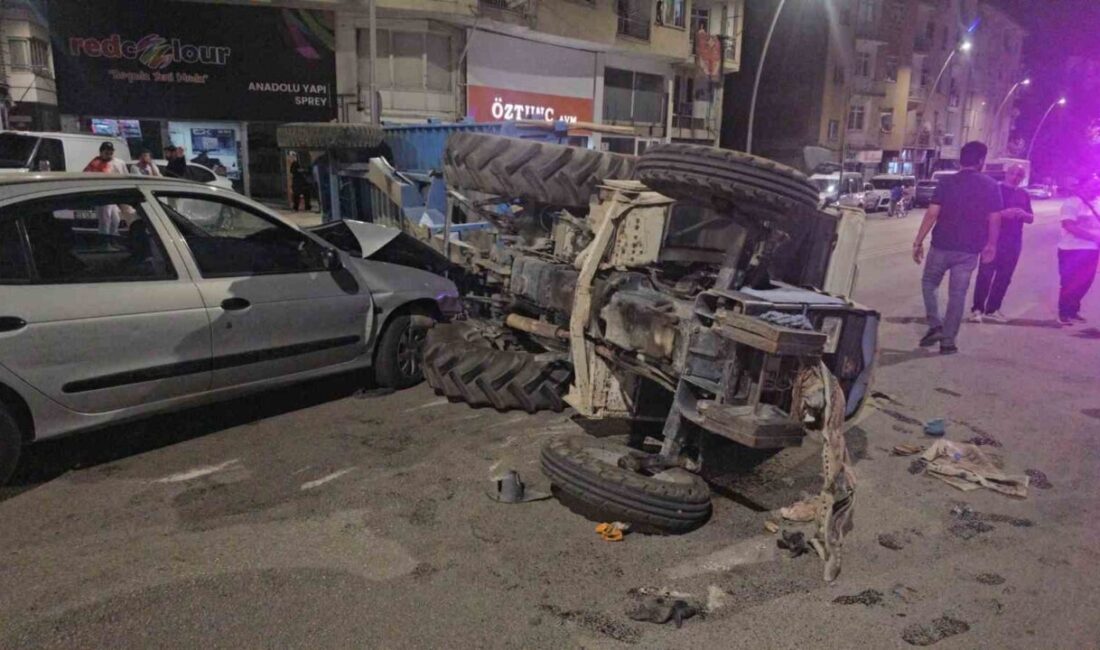 Elazığ’da Nail Bey Mahallesi Şehit İdris Doğan Caddesi’nde otomobil ile