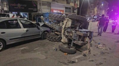 Elazığ’da Nail Bey Mahallesi Şehit İdris Doğan Caddesi’nde otomobil ile