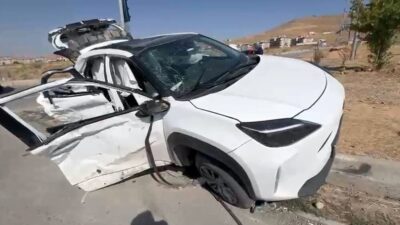 Elazığ’da meydana gelen trafik kazasında bir tır ile bir otomobil