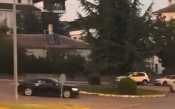Elazığ’da bir sürücü, aracının plakasını kapatarak drift yaparken çekilen bir