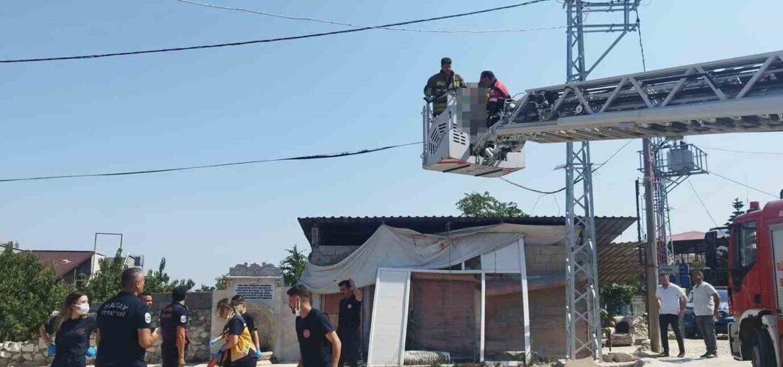 Hatay’ın Defne ilçesinde, Samankaya Mahallesi’nde sabahın erken saatlerinde meydana gelen