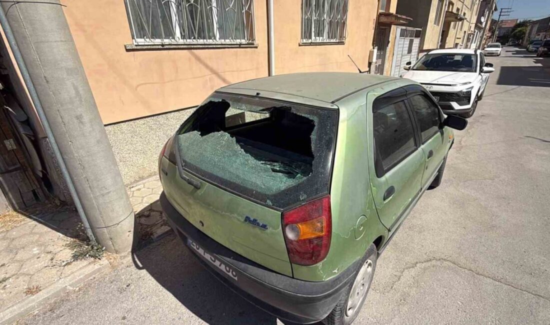Tepebaşı ilçesinde yer alan bir park alanında, elektrik direğinde bulunan