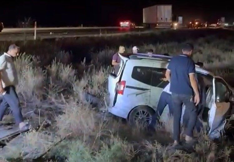 Konya’nın Ereğli ilçesinde meydana gelen bir trafik kazasında, tali yoldan
