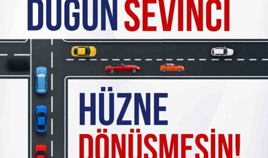 Erzurum Emniyet Müdürlüğü, düğün sezonunun artmasıyla birlikte halkı konvoy düzenlemeleri
