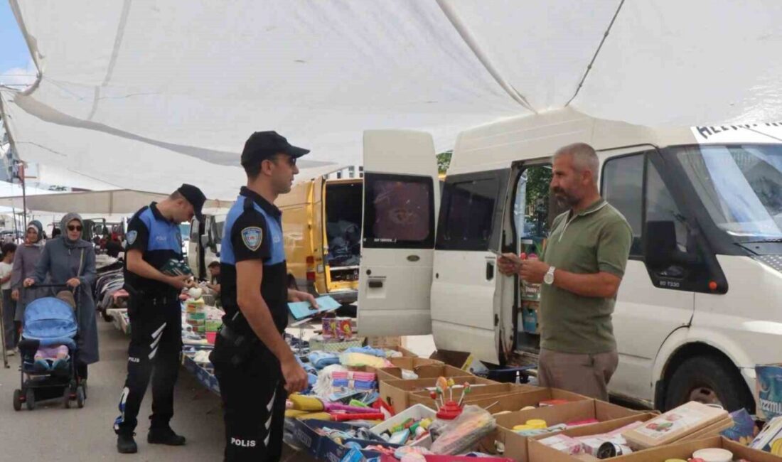 Erzurum’da, Toplum Destekli Polislik Şube Müdürlüğü ekipleri, Hilalkent mahallesinde kurulan