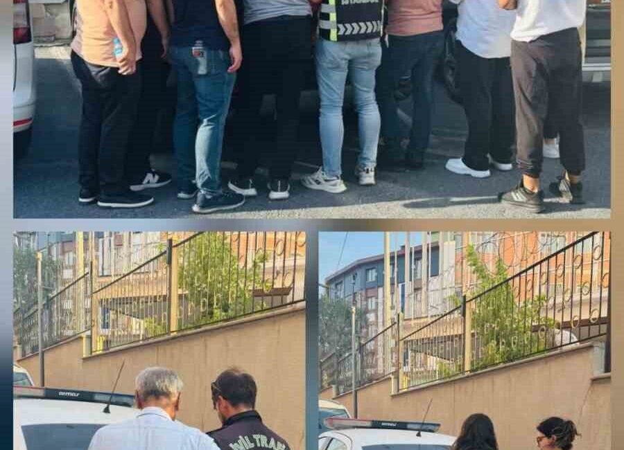 Esenler’de TEM otoyolunda trafiği tehlikeye atan ve yolu kapatan düğün