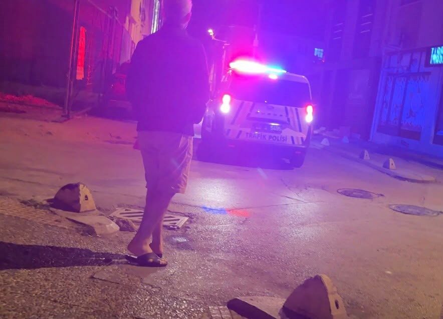 Eskişehir’de meydana gelen trafik denetiminde, Hoşnudiye Mahallesi İşbulma Sokak’ta polis