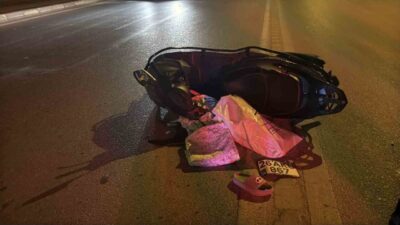 Eskişehir’de meydana gelen trafik kazasında otomobil ile motosiklet çarpıştı, sonucunda