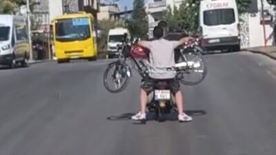 Gaziantep’te, kimliği belirsiz iki şahıs, trafikte tehlike yaratan bir olaya
