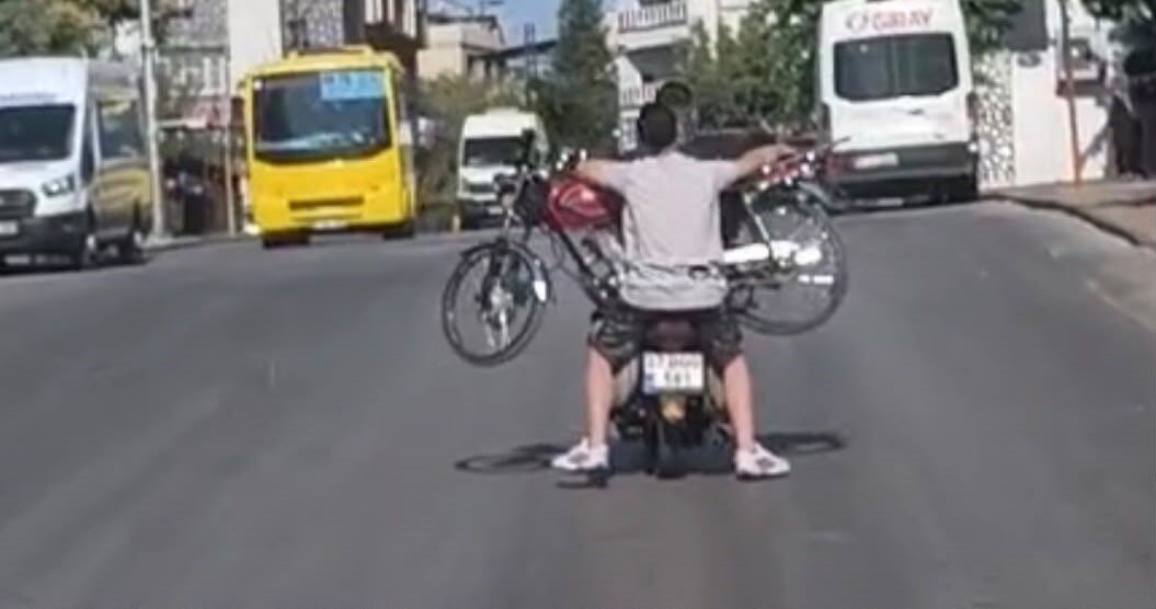 Gaziantep’te, kimliği belirsiz iki şahıs, trafikte tehlike yaratan bir olaya