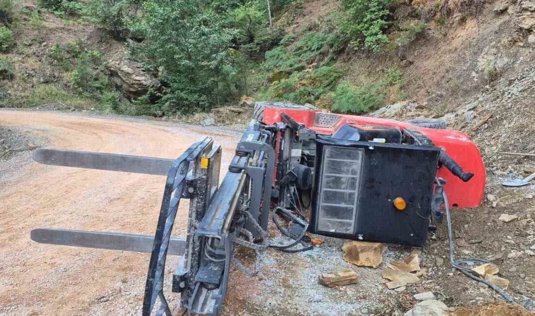 Antalya’nın Gazipaşa ilçesinde parke taşı döşeme çalışmaları esnasında yaşanan kaza