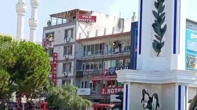 Gemlik ilçesinde bulunan bir pasajın çatı katında yangın çıktı, ancak