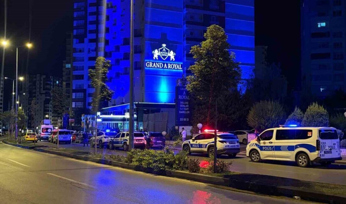 Talas ilçesinde, 14 katlı bir otelde meydana gelen olayda bir