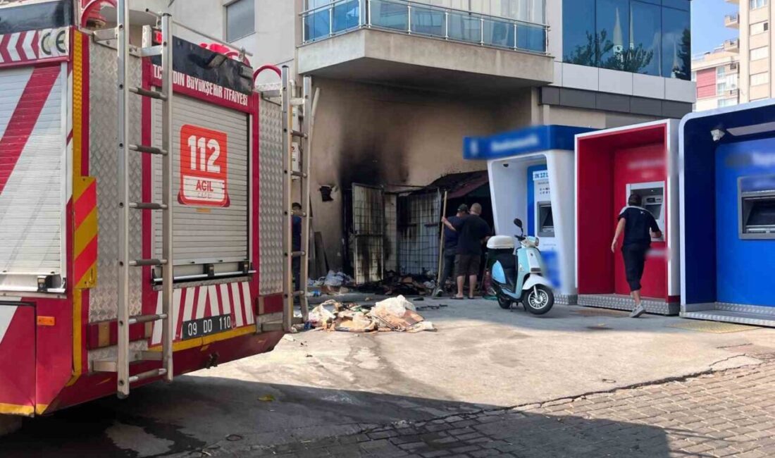 Aydın’ın Efeler ilçesinde, geri dönüşüm kutusuna kaynak yapıldığı esnada çıkan
