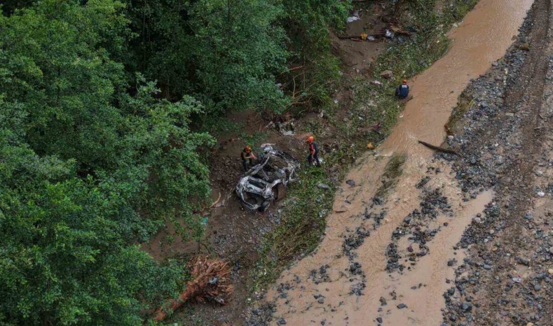 Giresun’da şiddetli yağışlar ve sellerin yol açtığı afet sonrası Keşap