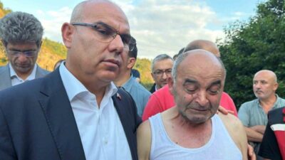 Giresun’un Görele ilçesinde meydana gelen şiddetli yağışın ardından Zıva Deresi’nin