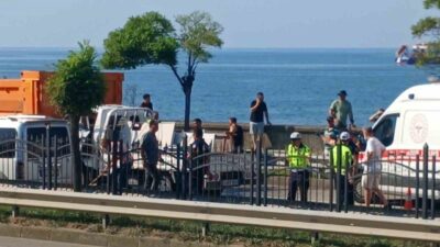 Giresun’da Karadeniz Sahil Yolu’nda meydana gelen trafik kazasında ağır yaralanan