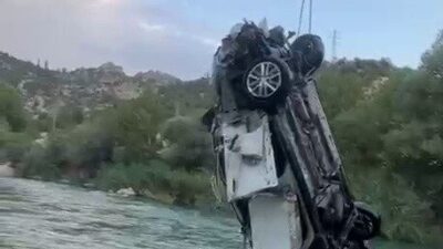 Adıyaman’ın Gölbaşı ilçesinde meydana gelen olayda, bir otomobil kontrolünü yitirerek