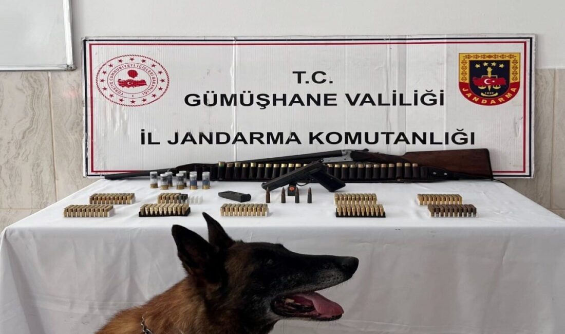 Gümüşhane’nin Kürtün ilçesinde jandarma tarafından bir eve gerçekleştirilen adli aramada