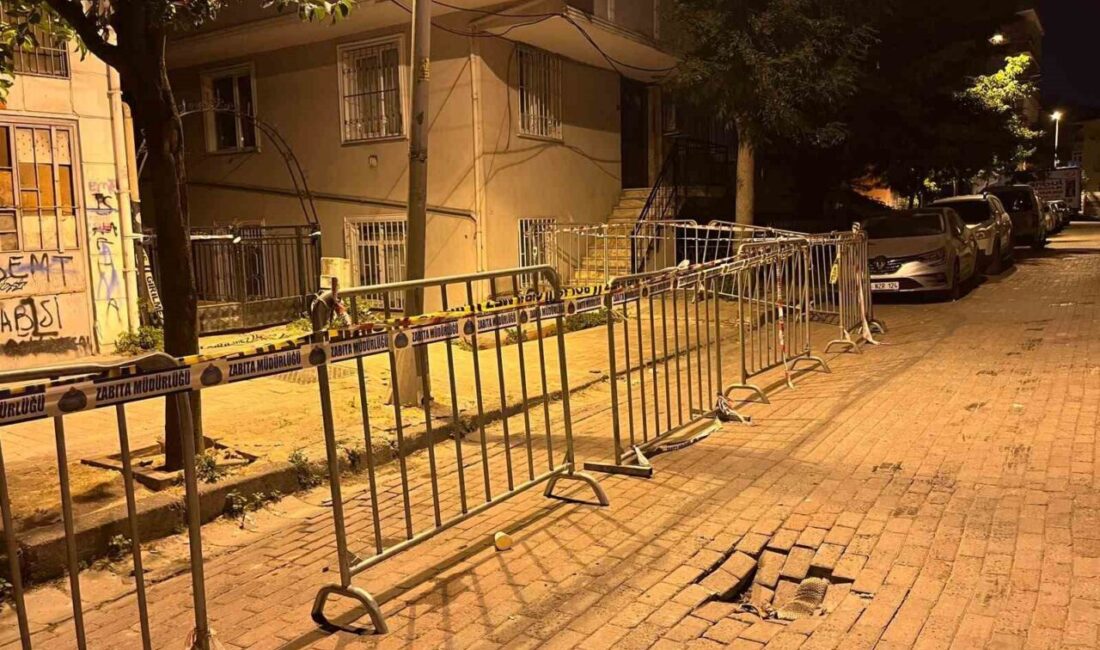 İstanbul Güngören’de bulunan 5 katlı bir binanın birinci katındaki balkon,