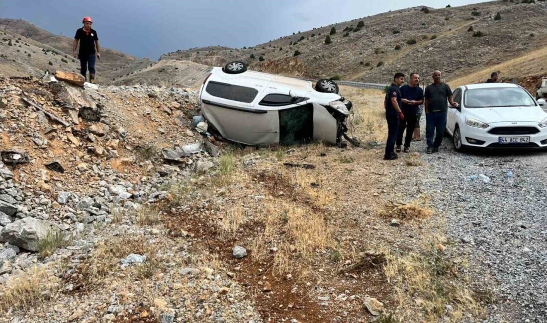 Adıyaman’ın Çelikhan ilçesinde meydana gelen trafik kazasında, hafif ticari aracın