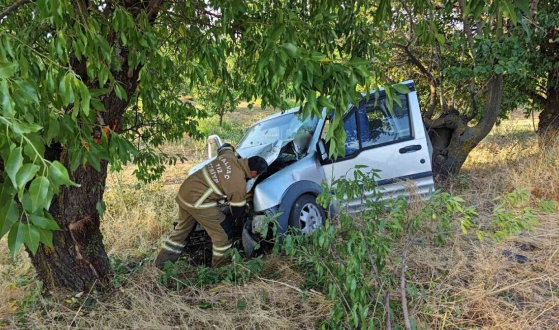 Isparta’nın Yalvaç ilçesinde meydana gelen bir trafik kazasında, hafif ticari