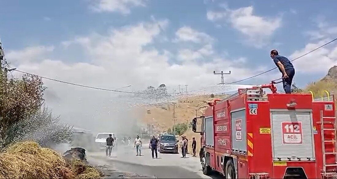 Hakkari’de, Dere Boyu Küme Evleri yakınlarında Halit İhtiyatoğlu’na ait samanlıkta
