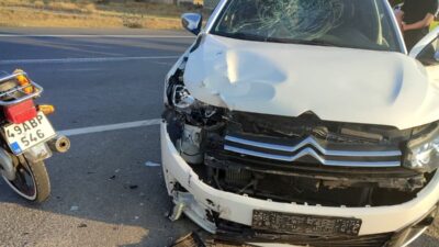 Muş’un Hasköy-Korkut yolunda meydana gelen trafik kazasında, bir motosiklet sürücüsü