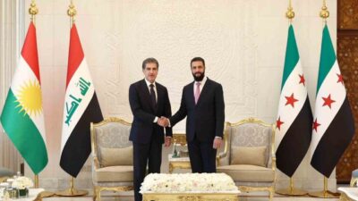 Suriye Devlet Başkanı Ahmed eş-Şara, IKBY Başkanı Neçirvan Barzani ile