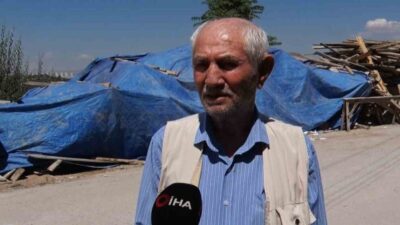 Mamak ilçesinde bulunan bir yolun, iddialara göre inşaat çalışmaları nedeniyle
