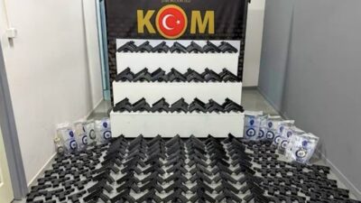 Isparta’da polis ekipleri tarafından gerçekleştirilen operasyonda, 165 adet tabanca, 4