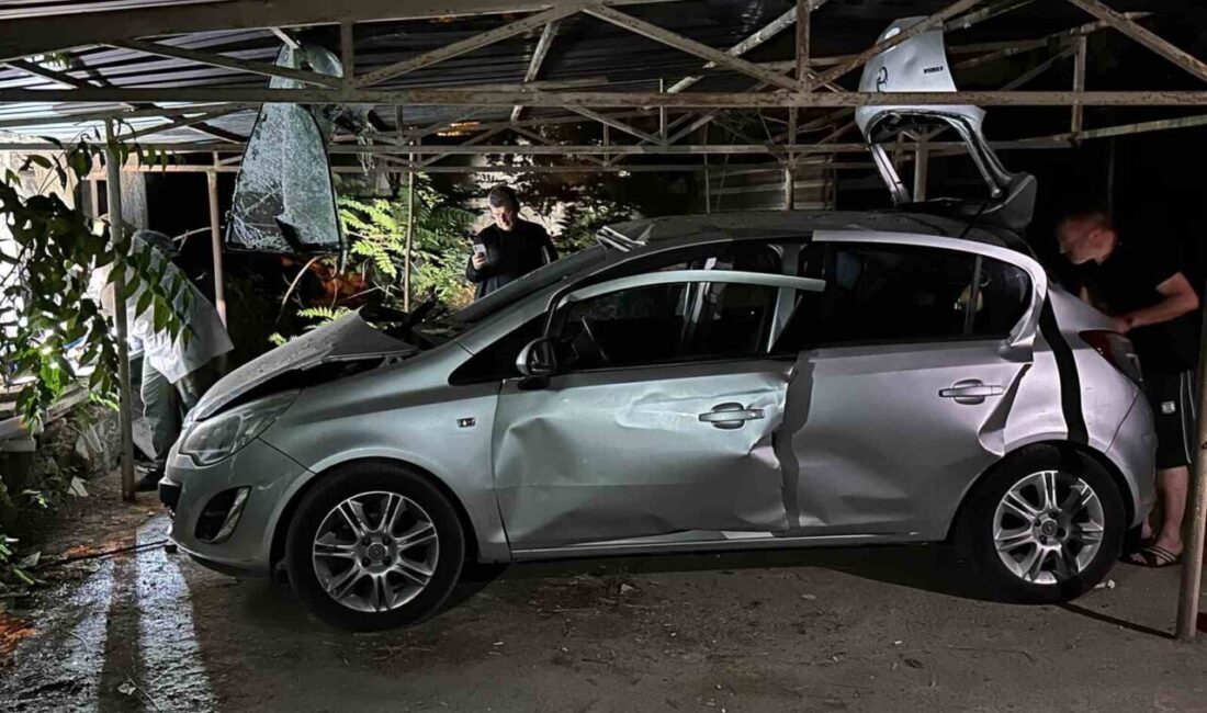 Isparta’da, park halindeki bir araçta meydana gelen çakmak gazı tüpü